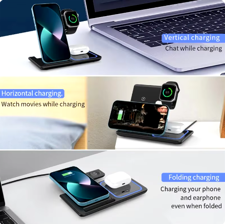 Apple 3-in-1 Wireless Charging Station for Phone, Airpods, Watch