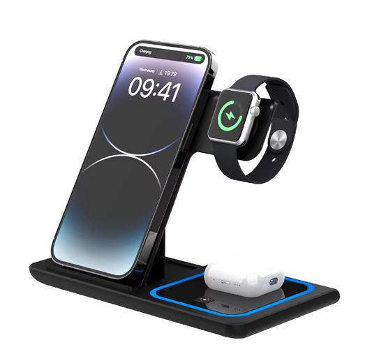 Apple 3-in-1 Wireless Charging Station for Phone, Airpods, Watch