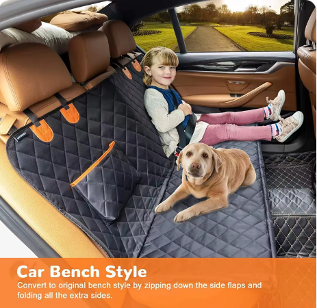 Deluxe Dog Bed for Car Backseat