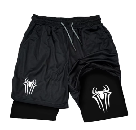 Y2k Men's Graphic Spiderman 2-in-1 Shorts and Compression Shorts